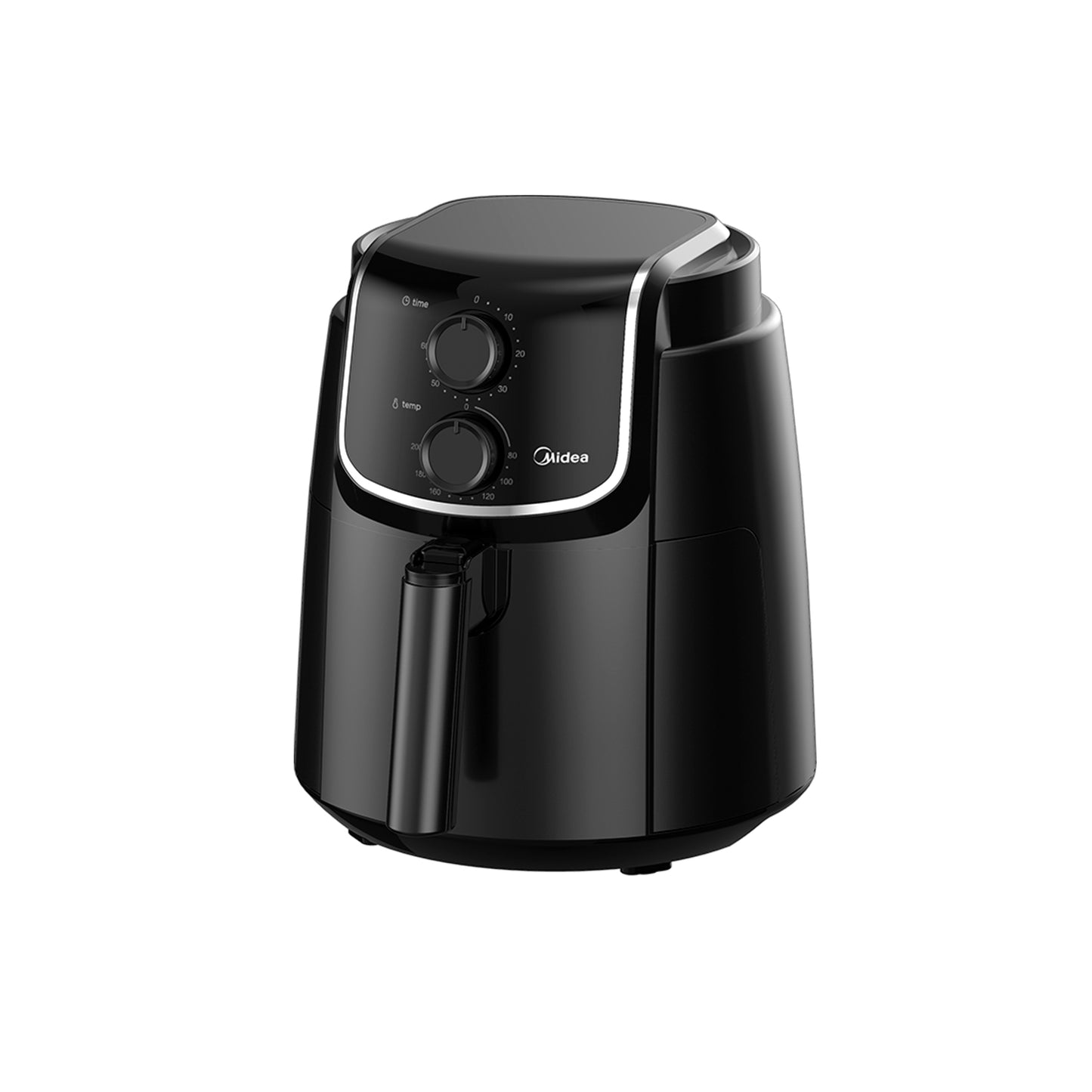 Midea 4.7L Manual Air Fryer Black