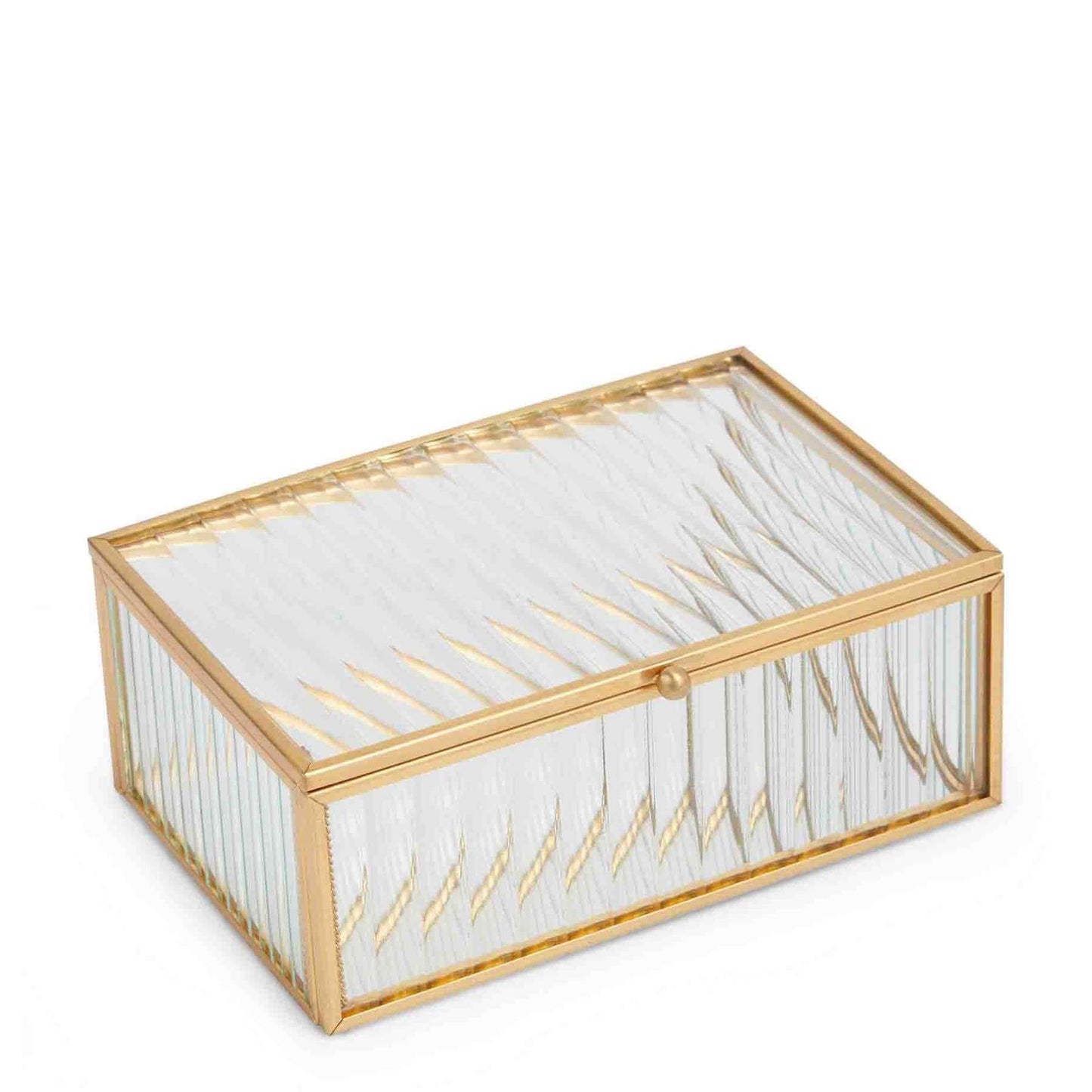 Urban Decor Linear Glass Box - Gold