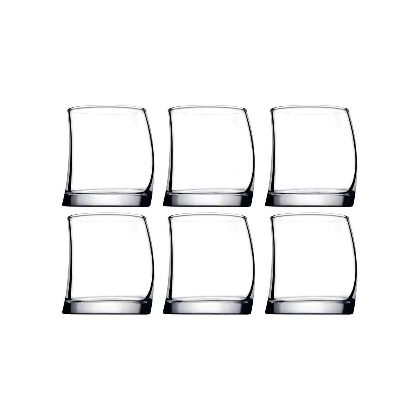 Pasabahce 6 Piece 275ml Penguin Shape Whiskey Glass Set Clear