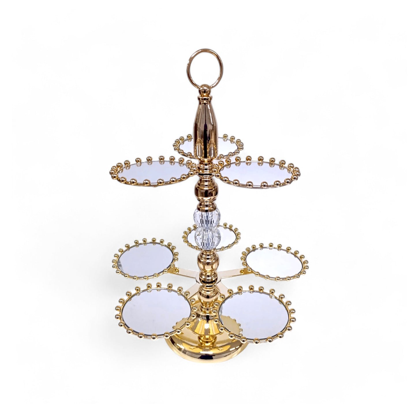 Milano Rotating Cupcake Stand Gold
