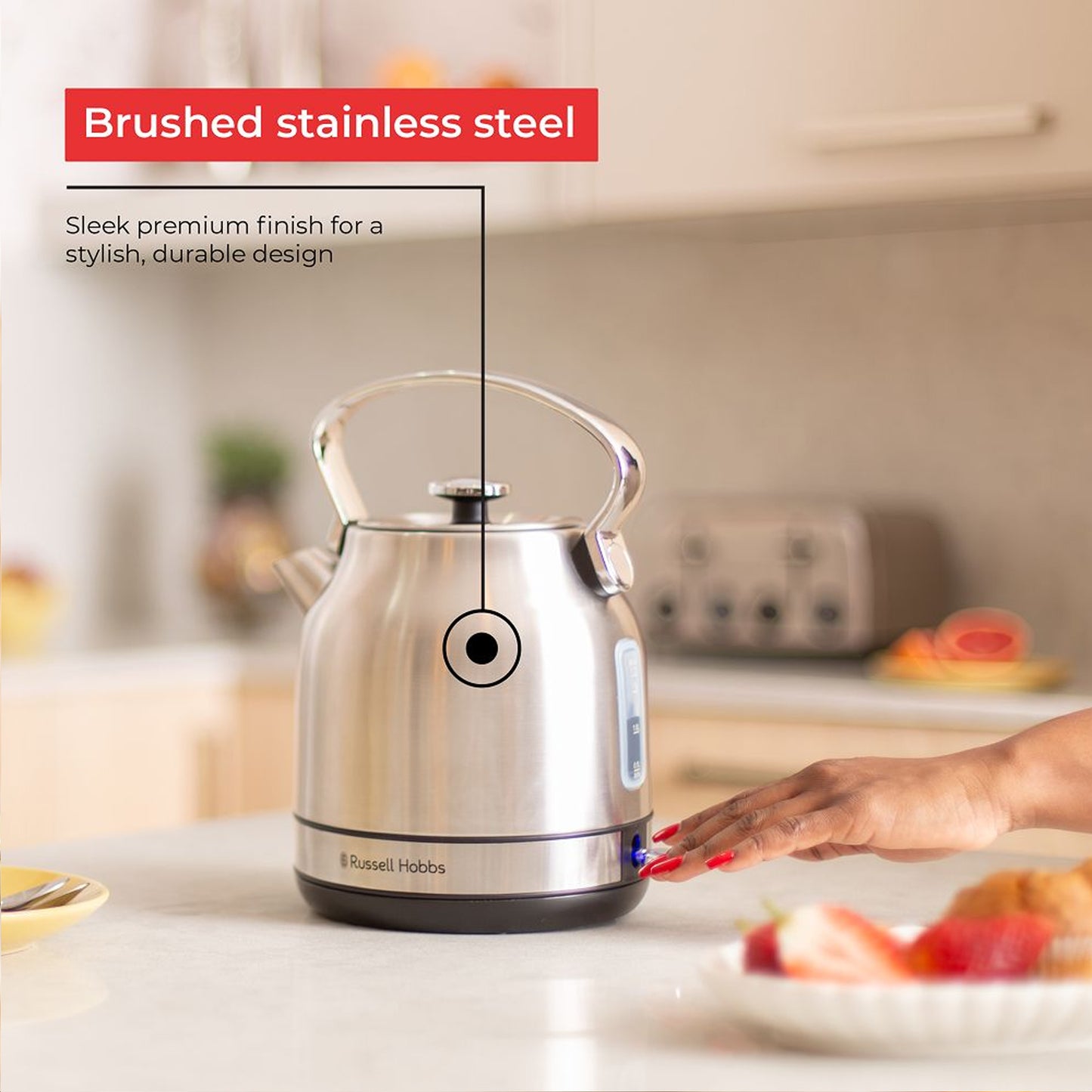 Russell Hobbs 1.7L Stainless Steel Kettle Silver