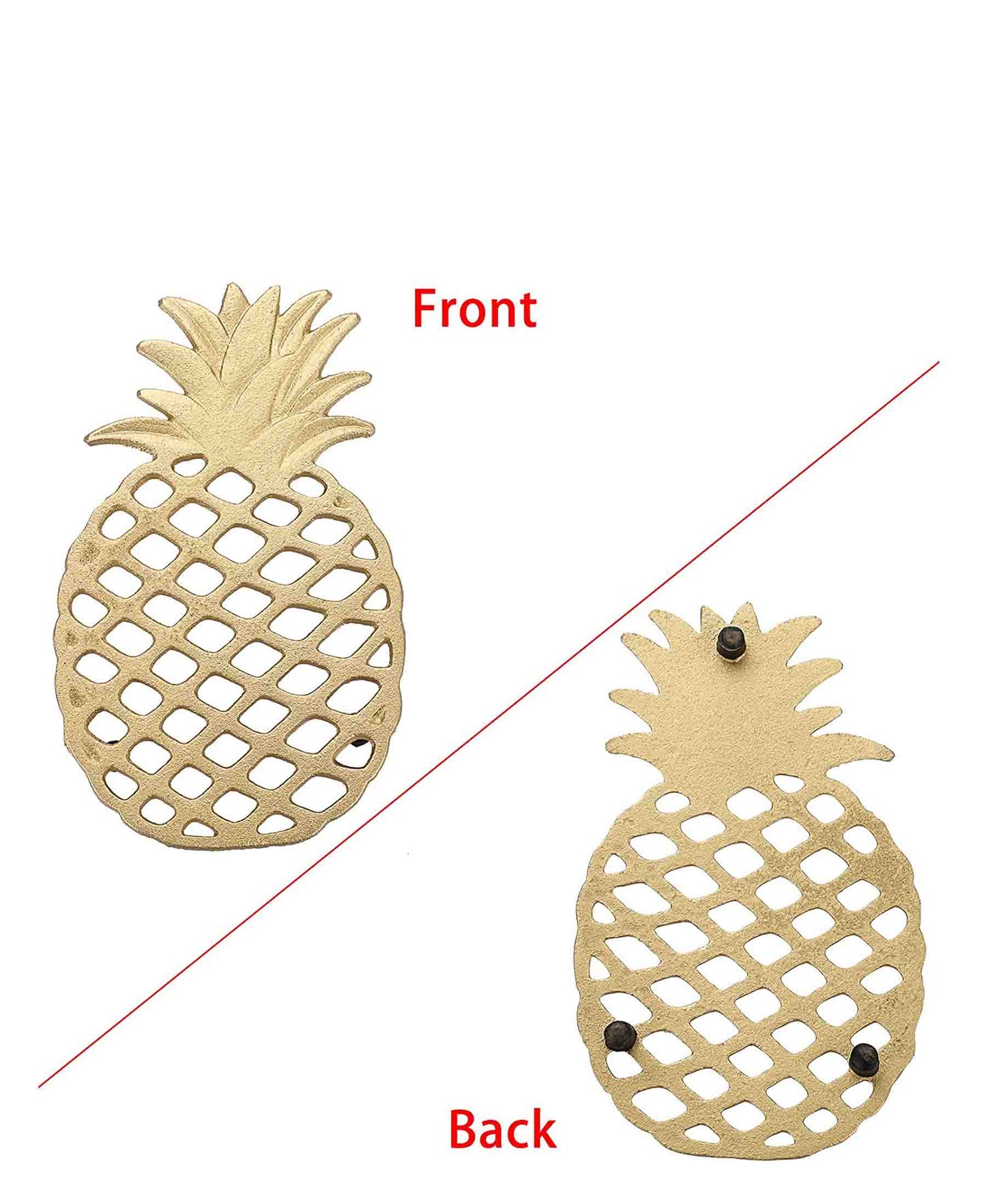 Urban Decor Pineapple Trivet - Gold