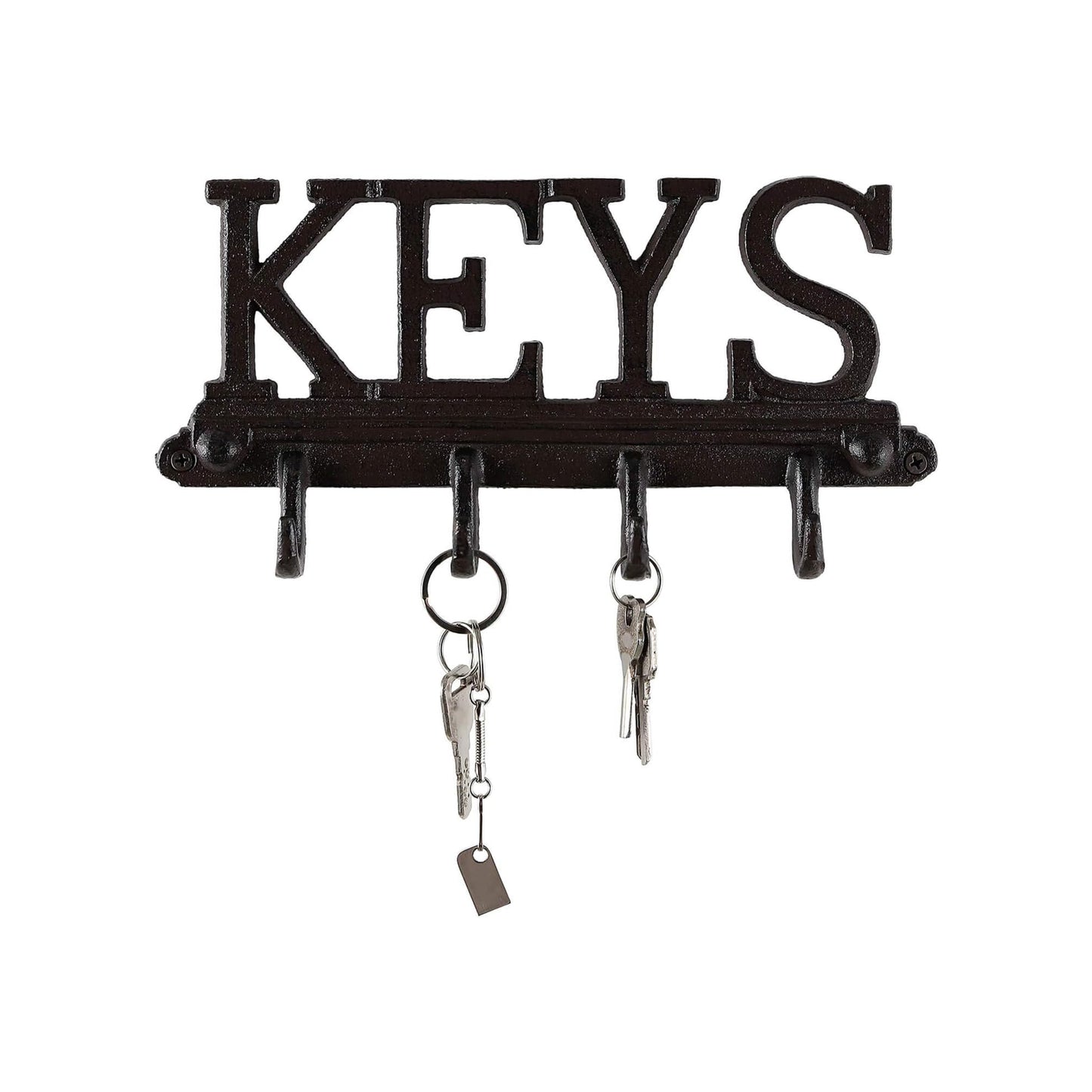 Urban Decor 4 Keys Hooks Black