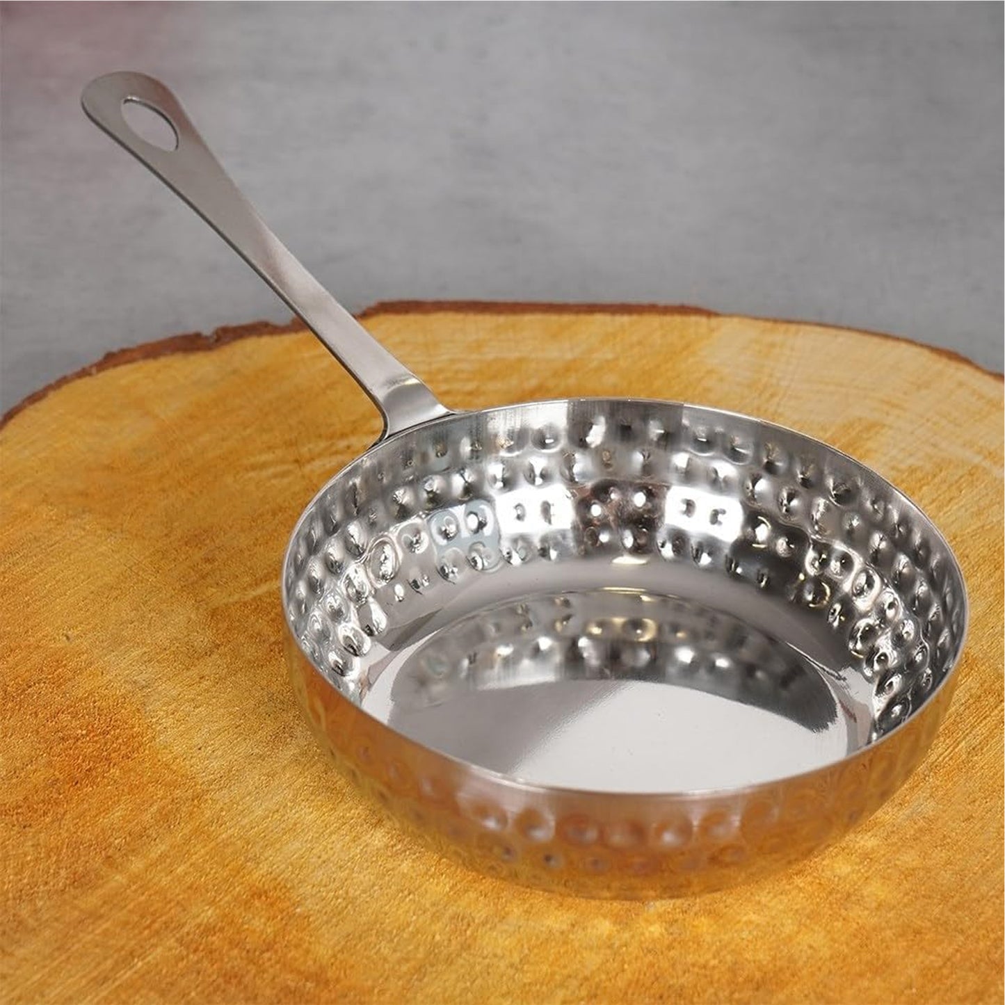 Kitchen Life Serving Pan with Handle Silver