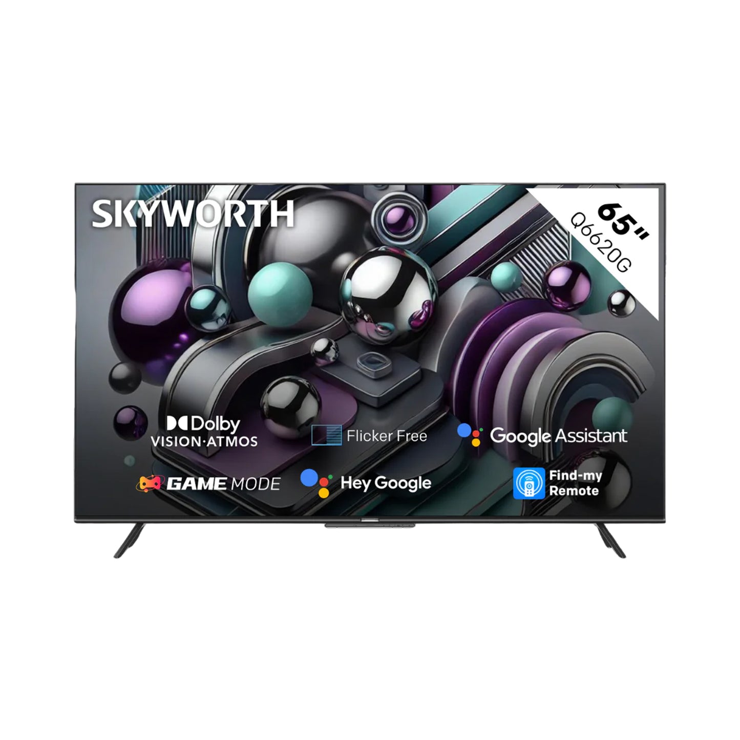 Skyworth 65" 4K QLED Google Smart Tv with Google Assistant