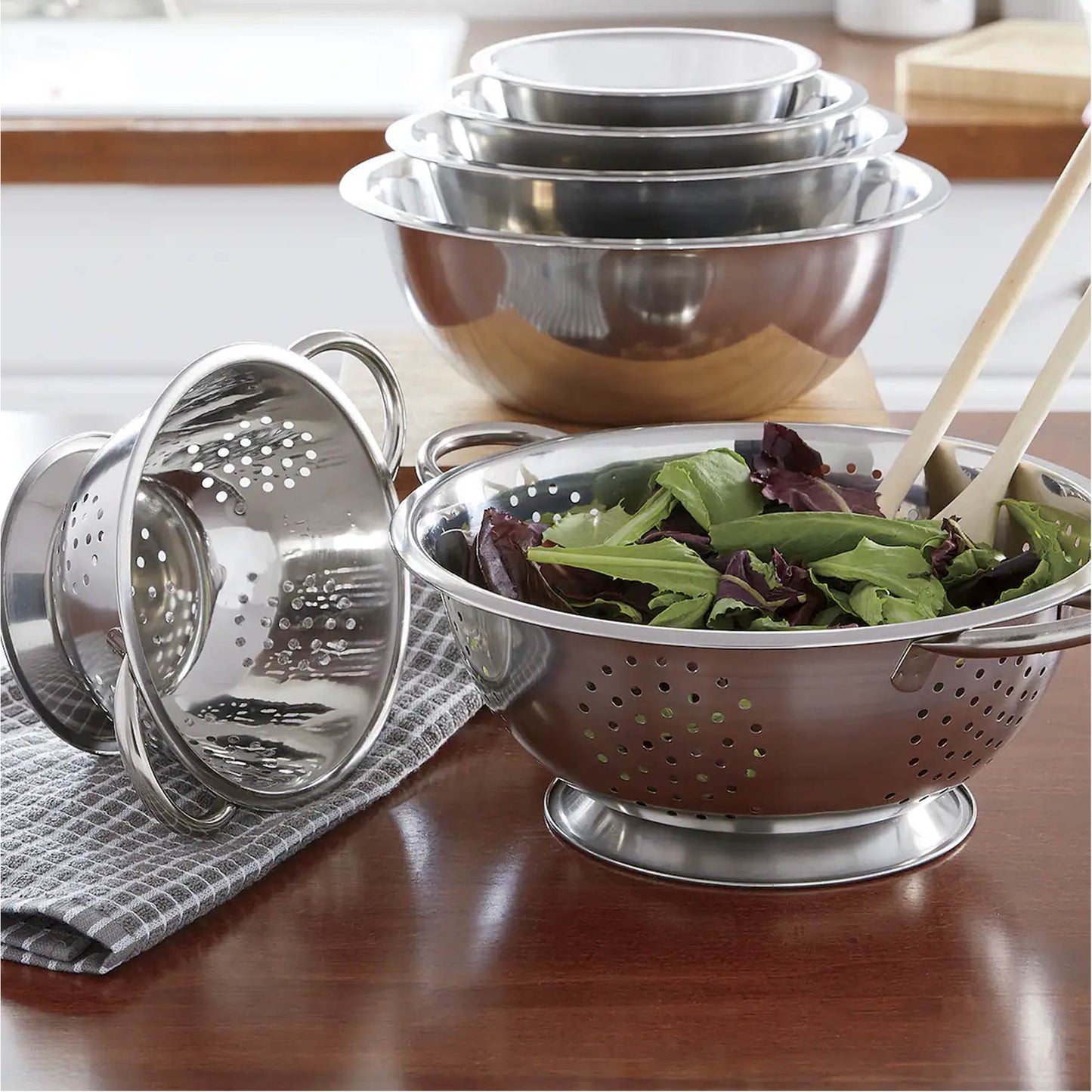 Steel King 380mm Colander Silver