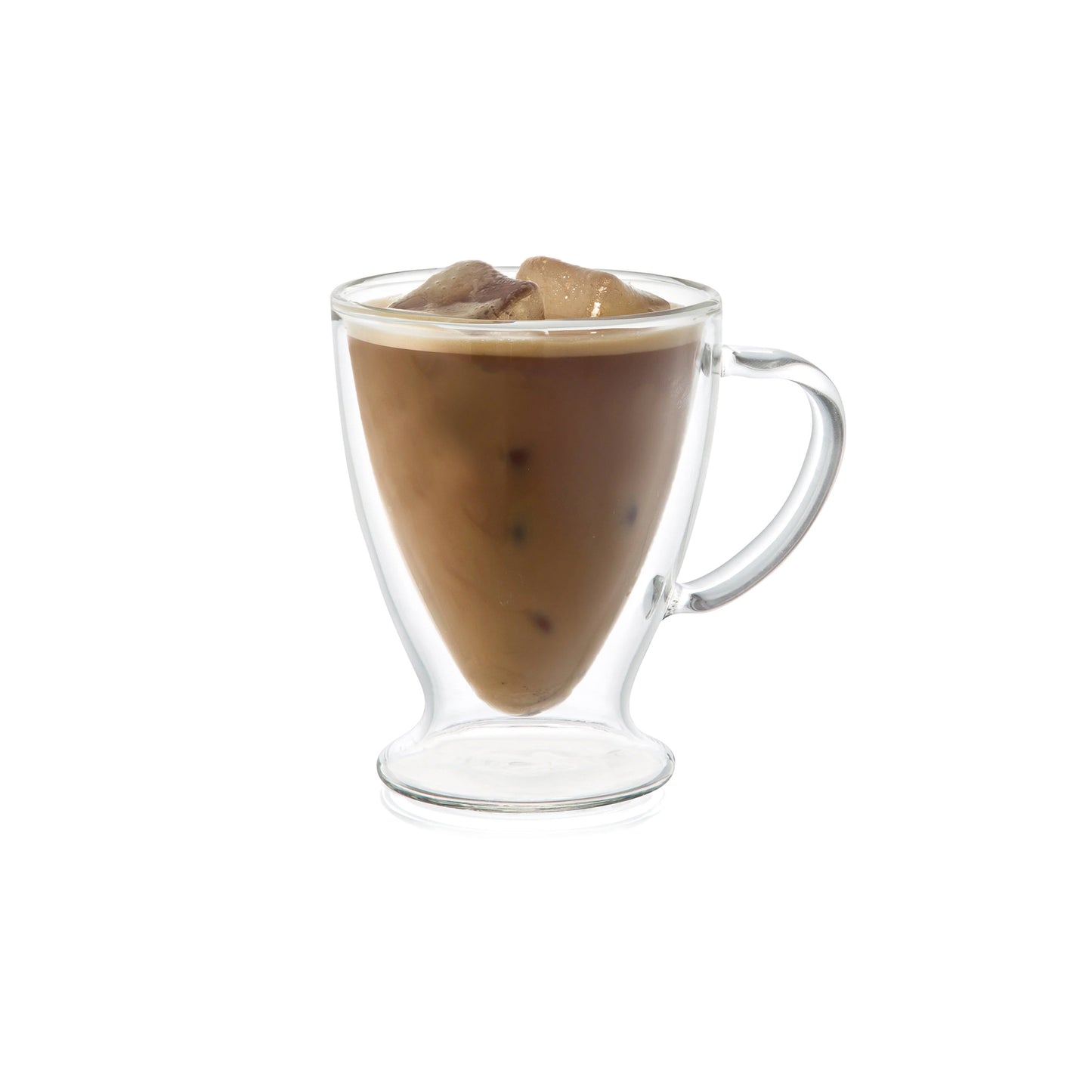 The Barista 300ml Double Wall Glass Mug Clear