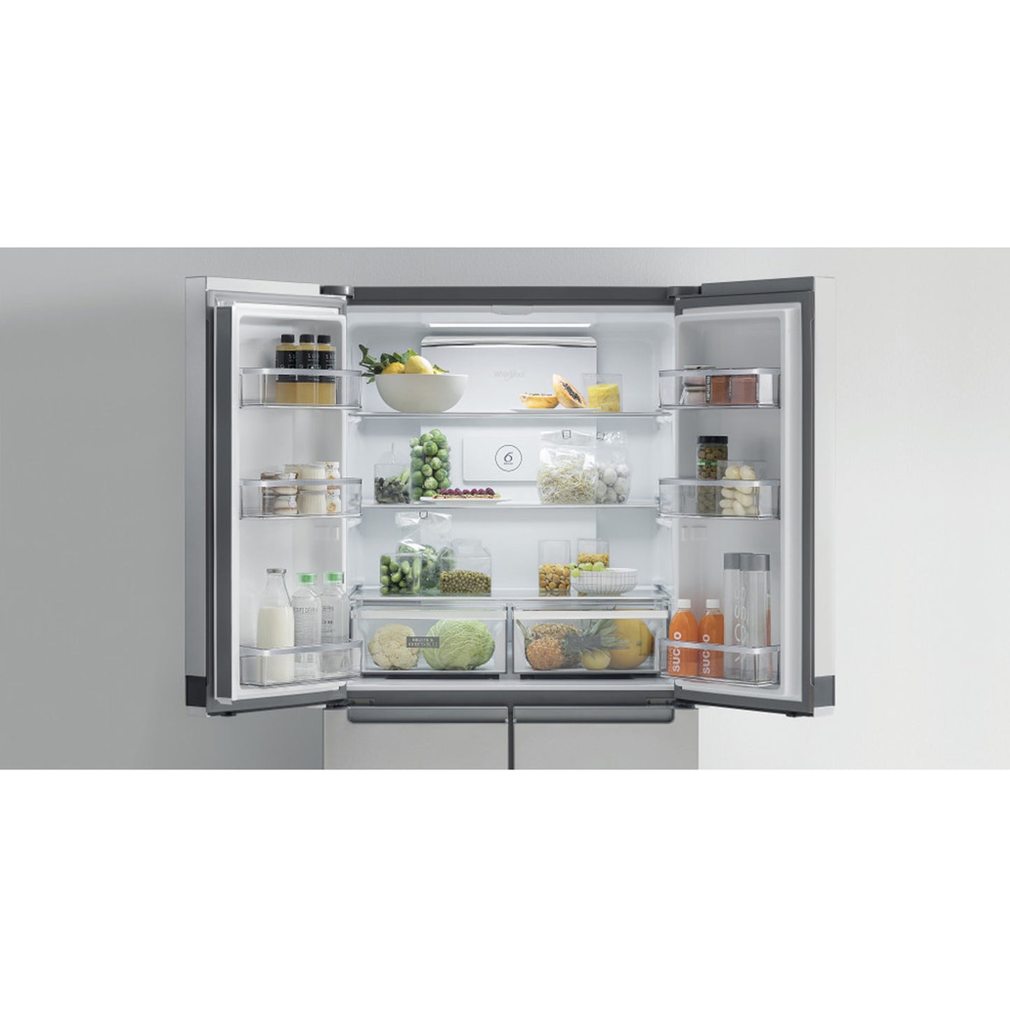 Whirlpool 591Lt 4 Door Fridge Inox