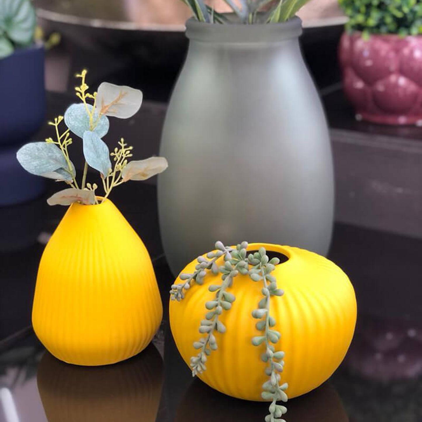 Urban Decor 15 x 11cm Mini Vase Yellow