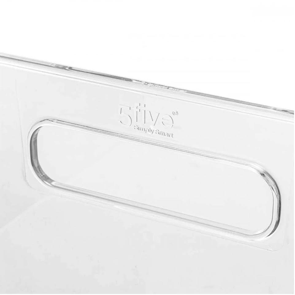 Five Selena 31 x 15cm Storage Basket Clear