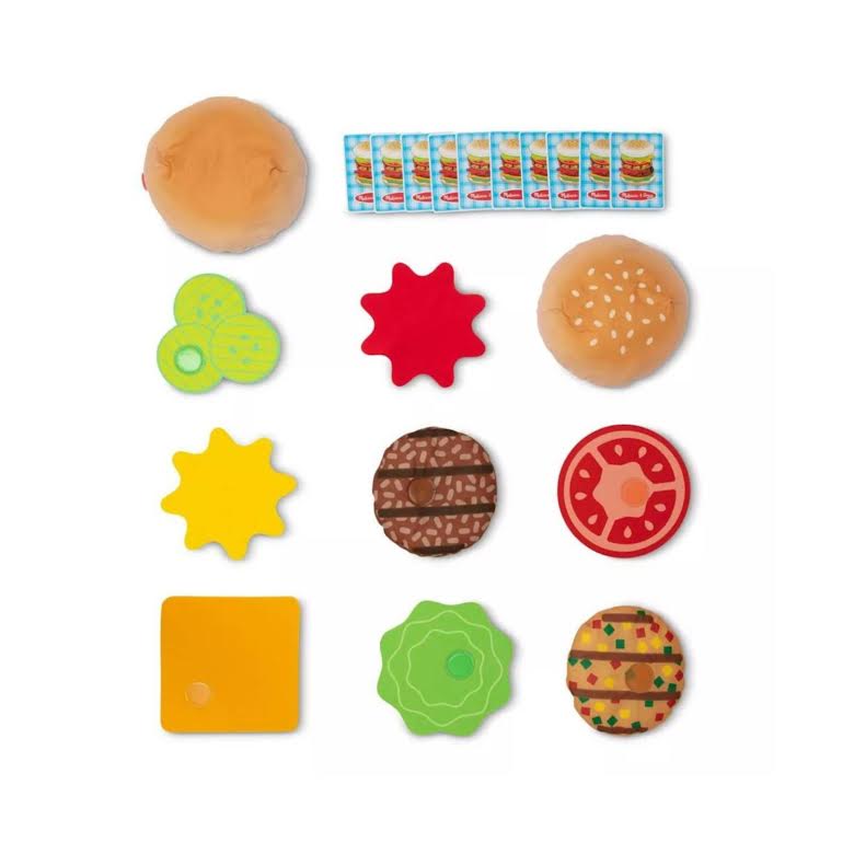 Melissa & Doug Burger Stacking Game Multicoloured