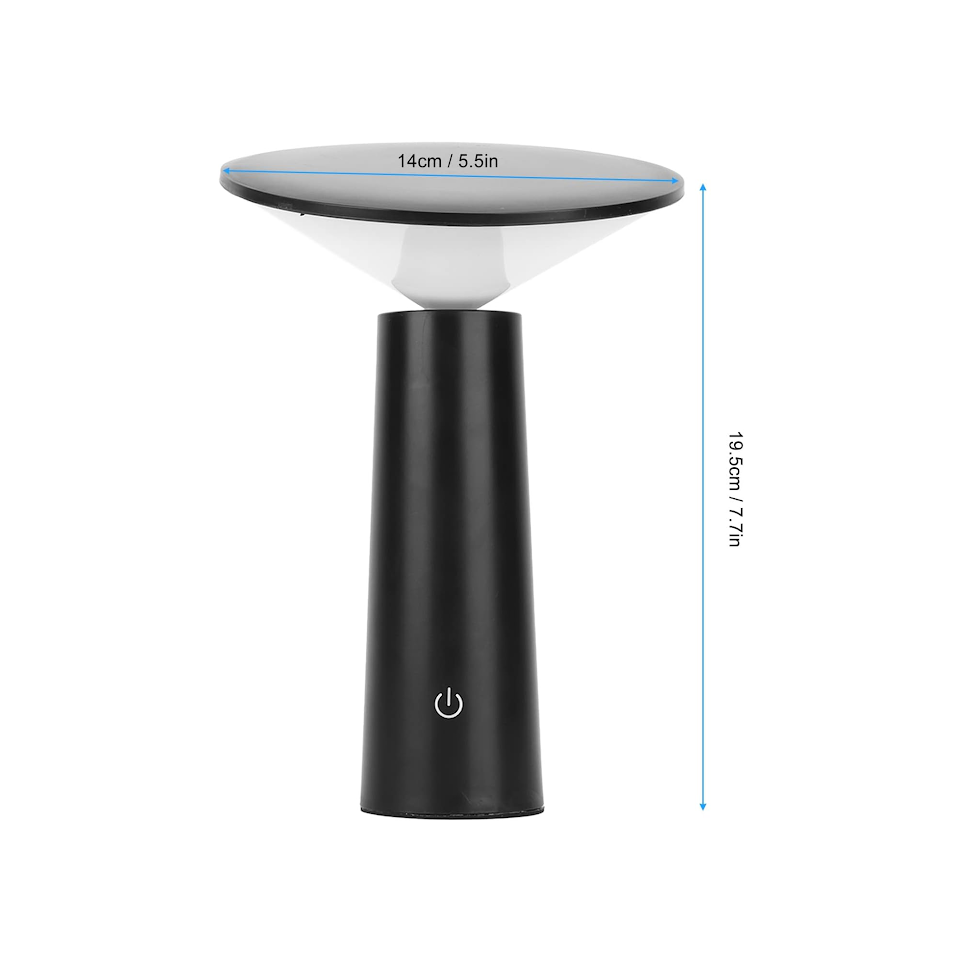 Urban Decor 20cm LED Mini Lamp Black