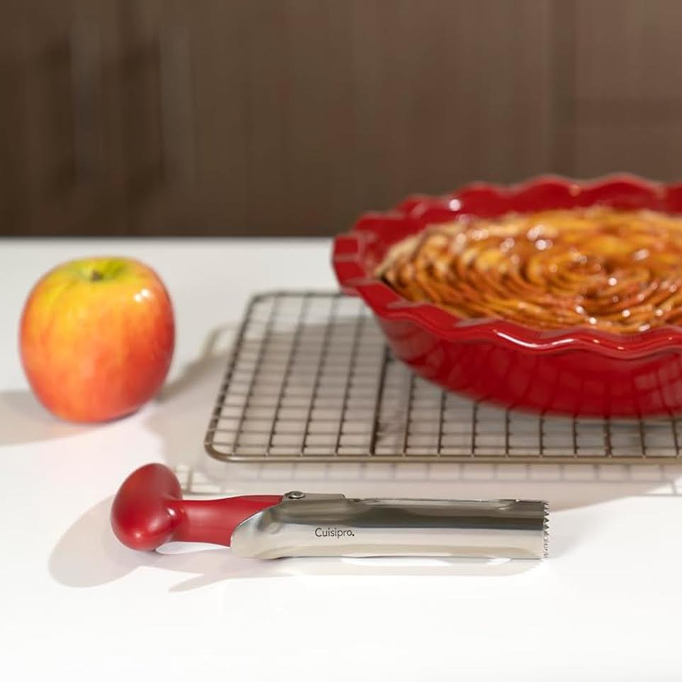 Cuisipro 18cm Stainless Steel Apple Corer Red