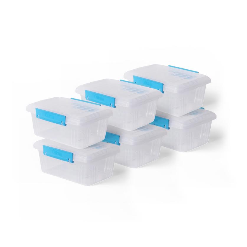 Otima 6 Piece 600ml Lock Box Set Blue