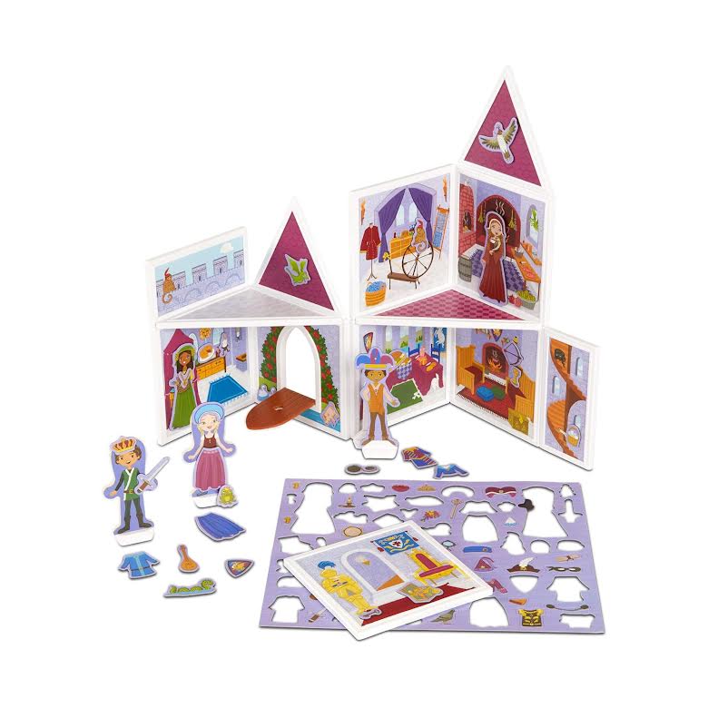 Melissa & Doug 82 Piece Magnetivity Magnetic Dress-Up Play Set Medieval Castle Multicoloured