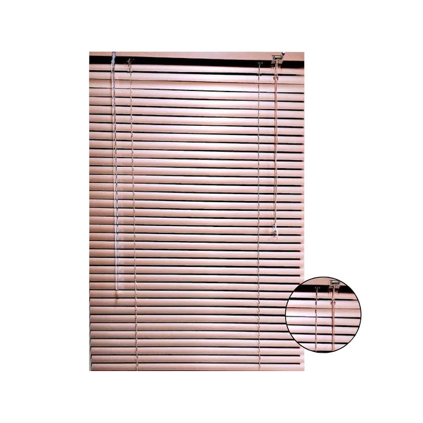 Xclusive Blinds 25mm 120 x 150cm Aluminium Blinds Rose Gold