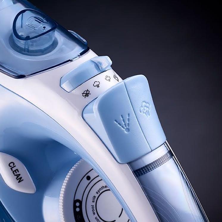 Russell Hobbs 2400W Easy-Glide Steam Iron Blue