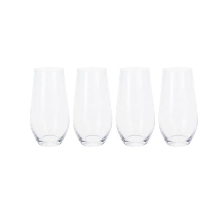 Atmos Fera 4 Piece 580ml Crystal Water Glass Set Clear