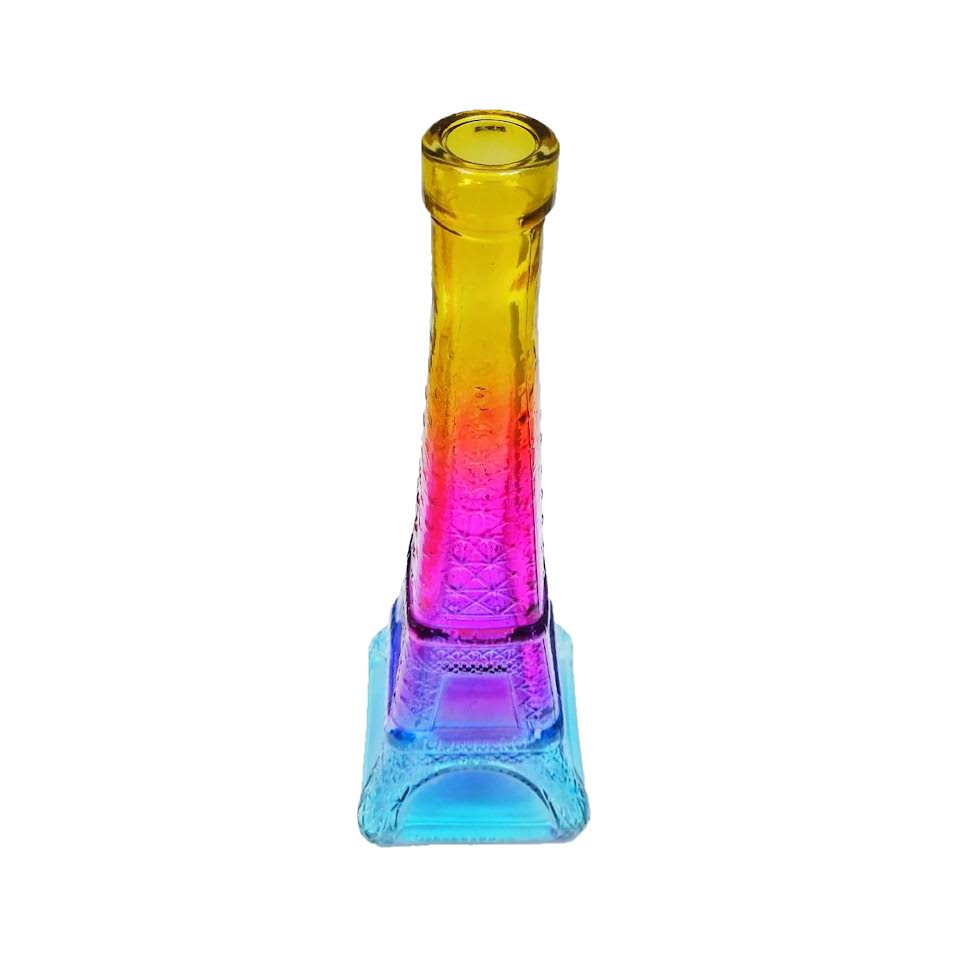 Kitchen Life Eiffel Tower Design 100ml Glass Wish Bottle Multicoloured