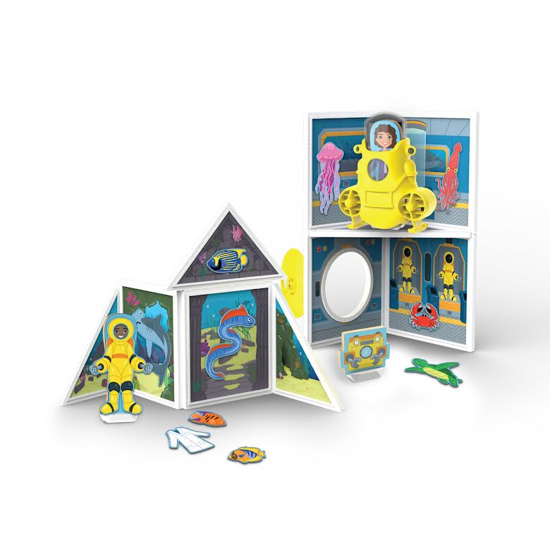 Melissa & Doug 55 Piece Magnetivity Underwater Adventure Set Multicoloured