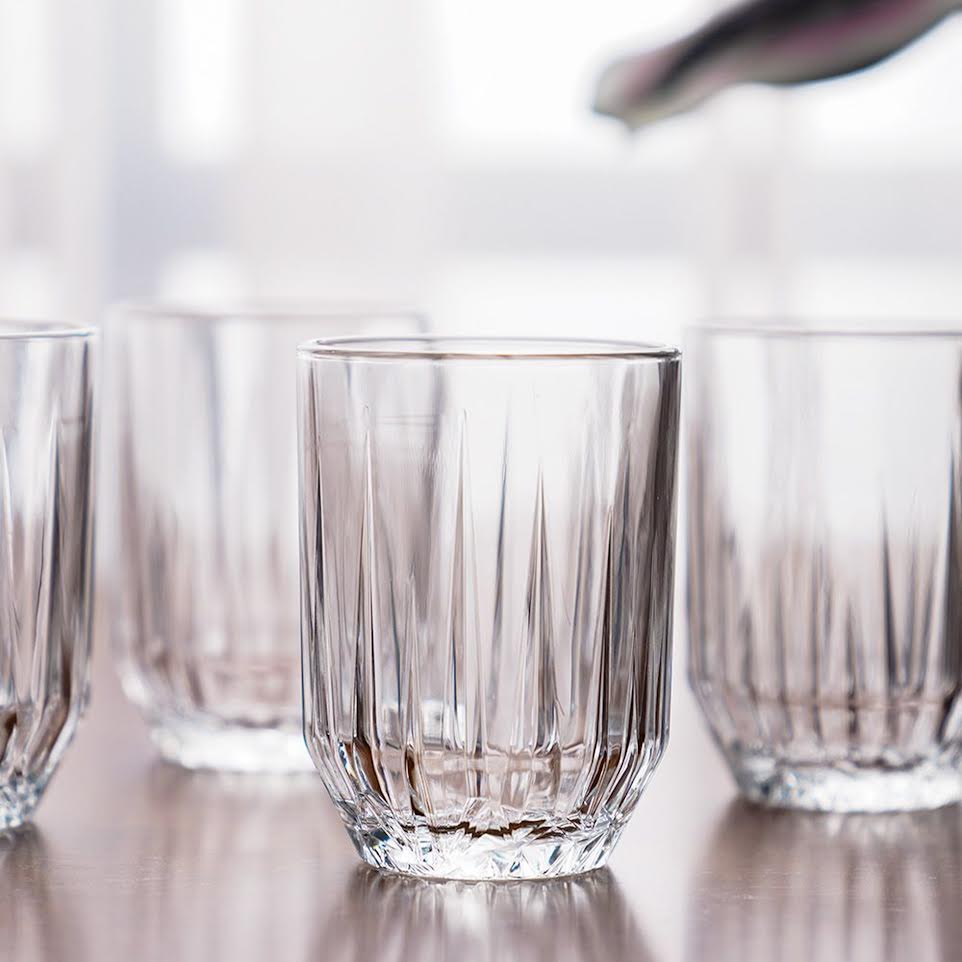 Pasabahce Echo 6 Piece 250ml Water Glass Set Clear
