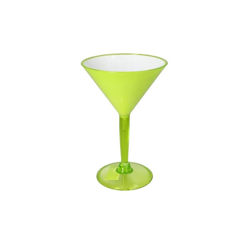 CH 250ml Plastic Martini Glass Green