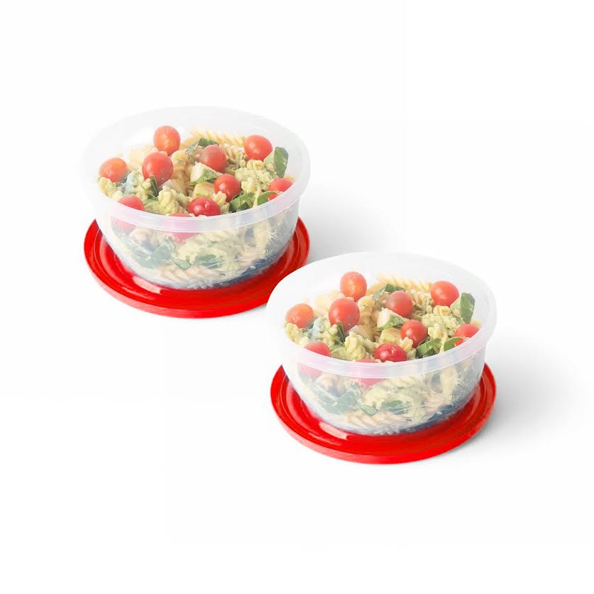 Otima 2 Piece 1Lt Micro Fresh Lunch Box Red