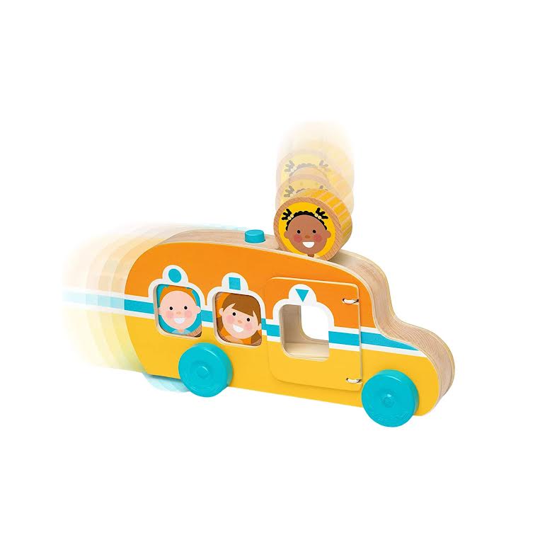 Melissa & Doug Go Tots Roll & Ride Bus Multicoloured