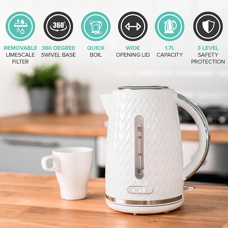 CH Waves 1.7Lt Kettle White