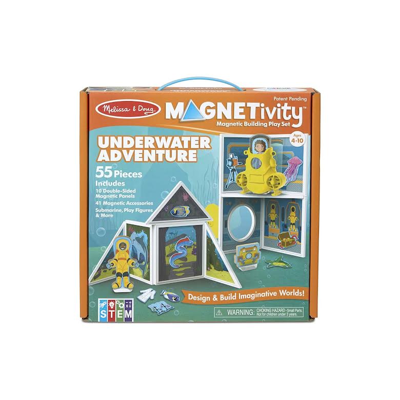 Melissa & Doug 55 Piece Magnetivity Underwater Adventure Set Multicoloured