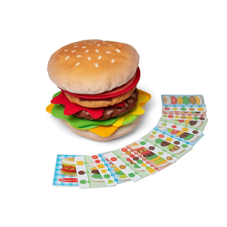 Melissa & Doug Burger Stacking Game Multicoloured