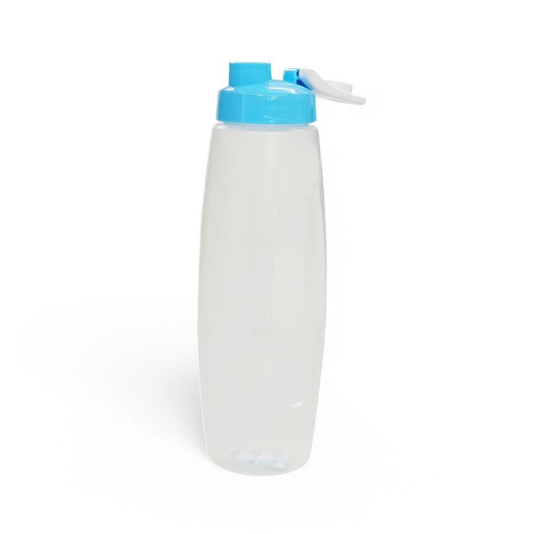 CH 1Lt Jambo Water Bottle Clear with Blue Lid