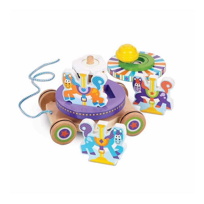 Melissa & Doug First Play Carousel Pull Toy Multicoloured