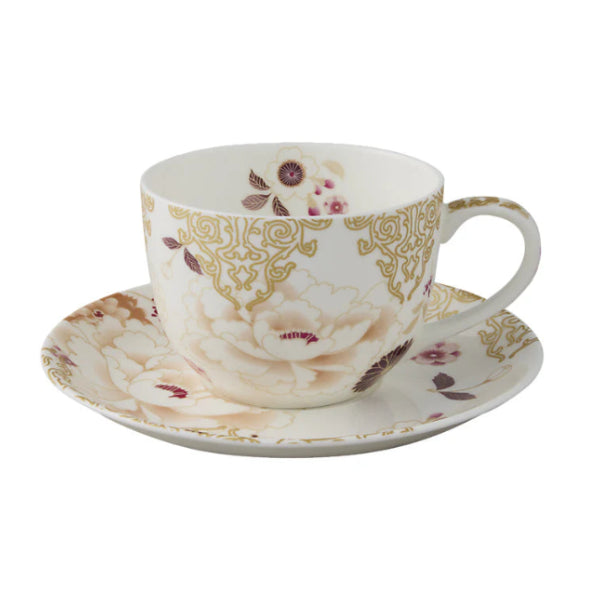 Maxwell & Williams Kimono Cup & Saucer Set White