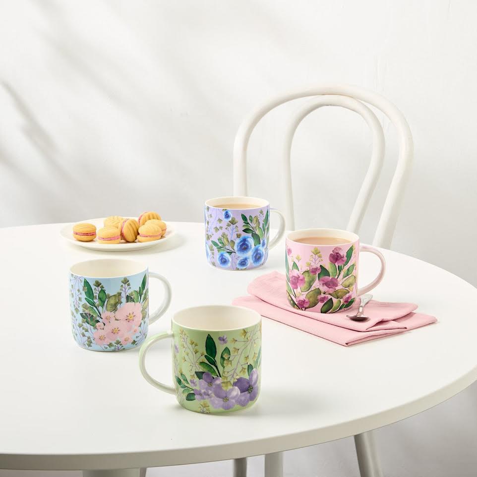 Maxwell & Williams 480ml Bouquet Mug Green