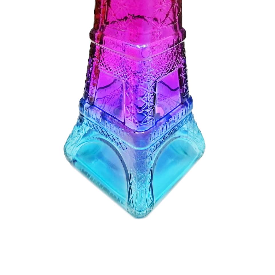 Kitchen Life Eiffel Tower Design 100ml Glass Wish Bottle Multicoloured