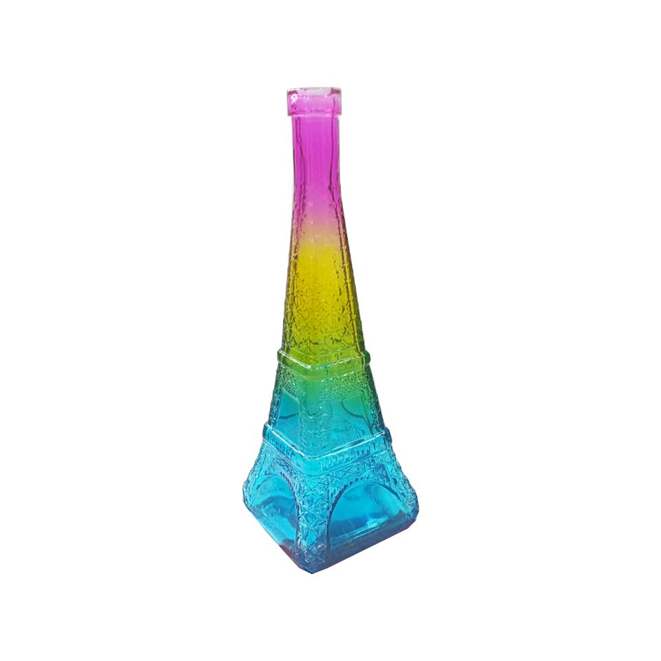 Kitchen Life Eiffel Tower Design 100ml Glass Wish Bottle Multicoloured