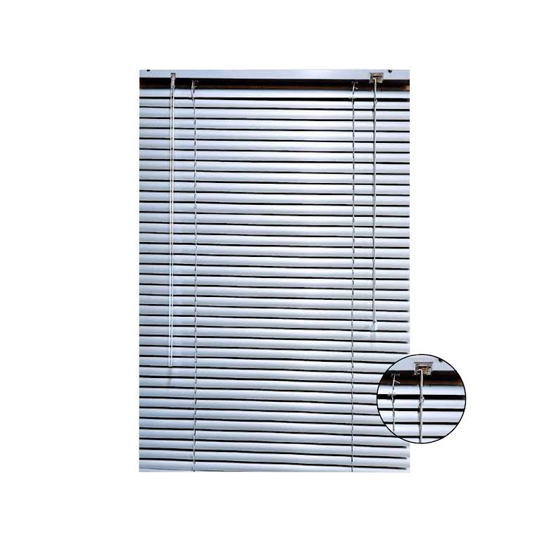 Xclusive Blinds 25mm 100 x 120cm Aluminium Blinds Silver