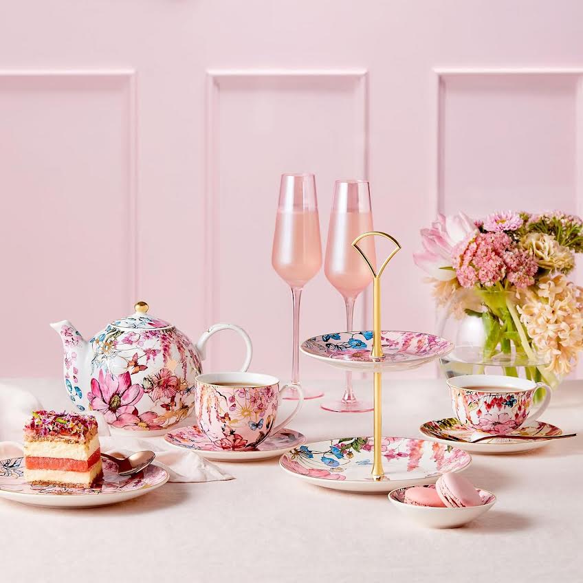 Maxwell & Williams 4 Piece Estelle Michaelides Enchantment Cup & Saucer Set Multicoloured