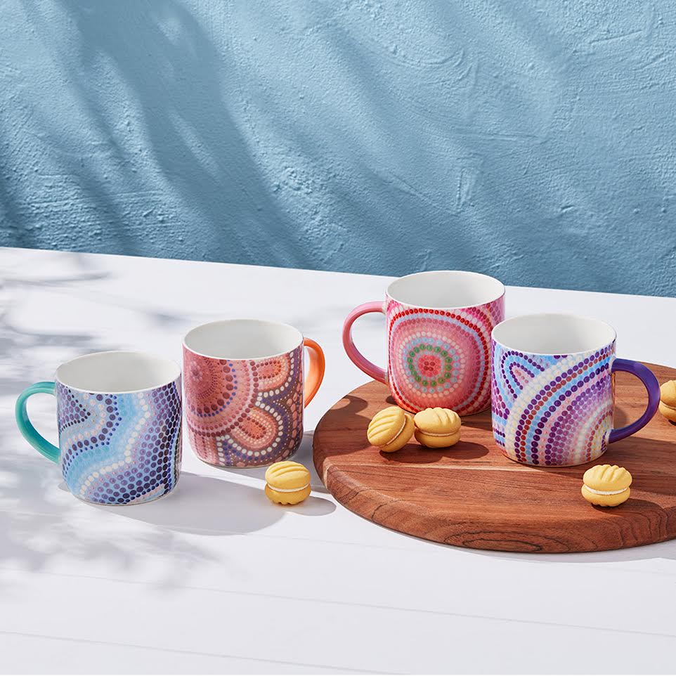 Maxwell & Williams 480ml Lou Martin Uplift Mug Blue