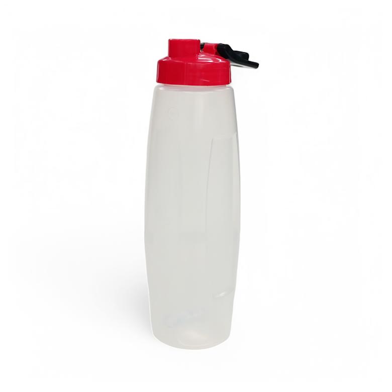CH 1Lt Jambo Water Bottle Clear with Red Lid