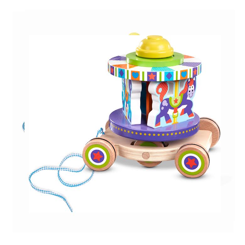 Melissa & Doug First Play Carousel Pull Toy Multicoloured
