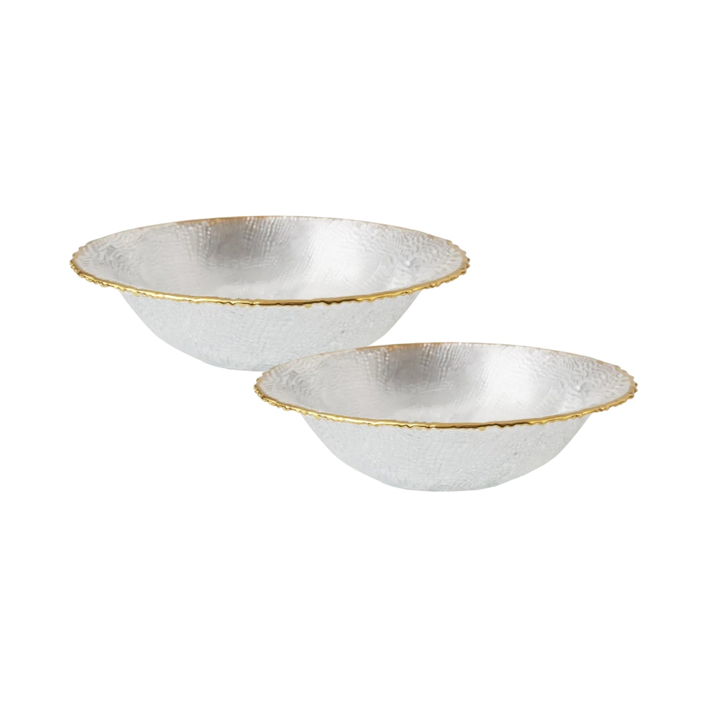 Kitchen Life 2 Piece Glass Bowl Set Clear