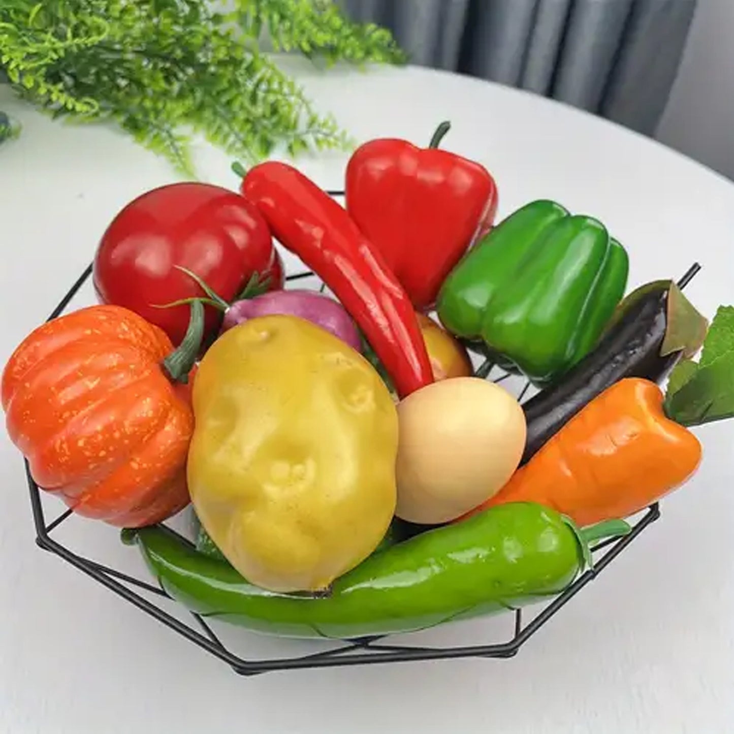 Kitchen Life 12 Piece Artificial Vegetables Set Multicoloured