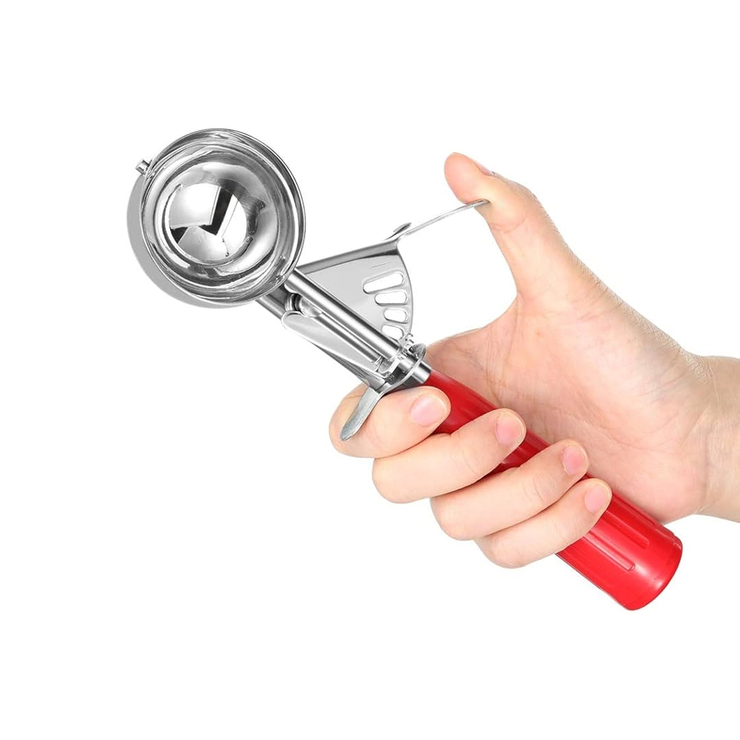 Steel King Ice Cream Scoop 40ml Red