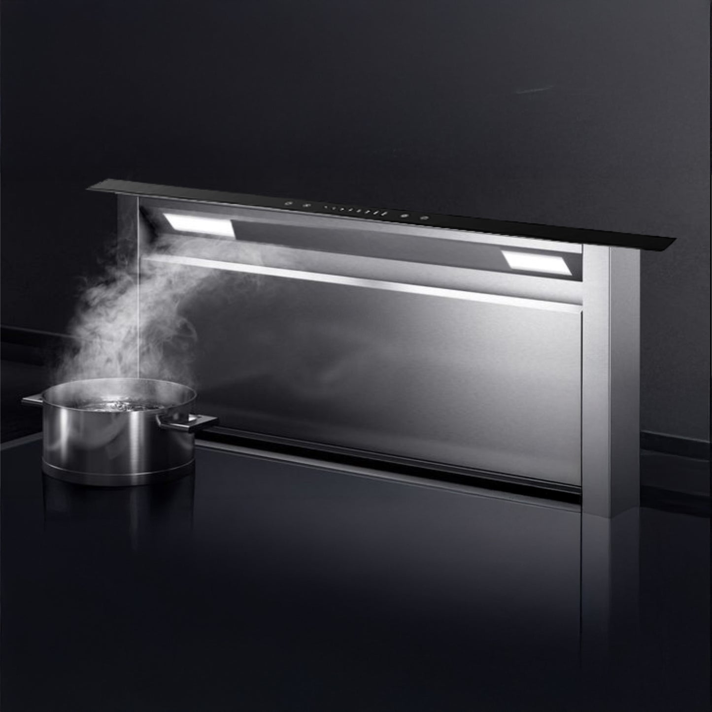 Totai Style 90cm Eclipse Downdraft Cookerhood - Stainless Steel