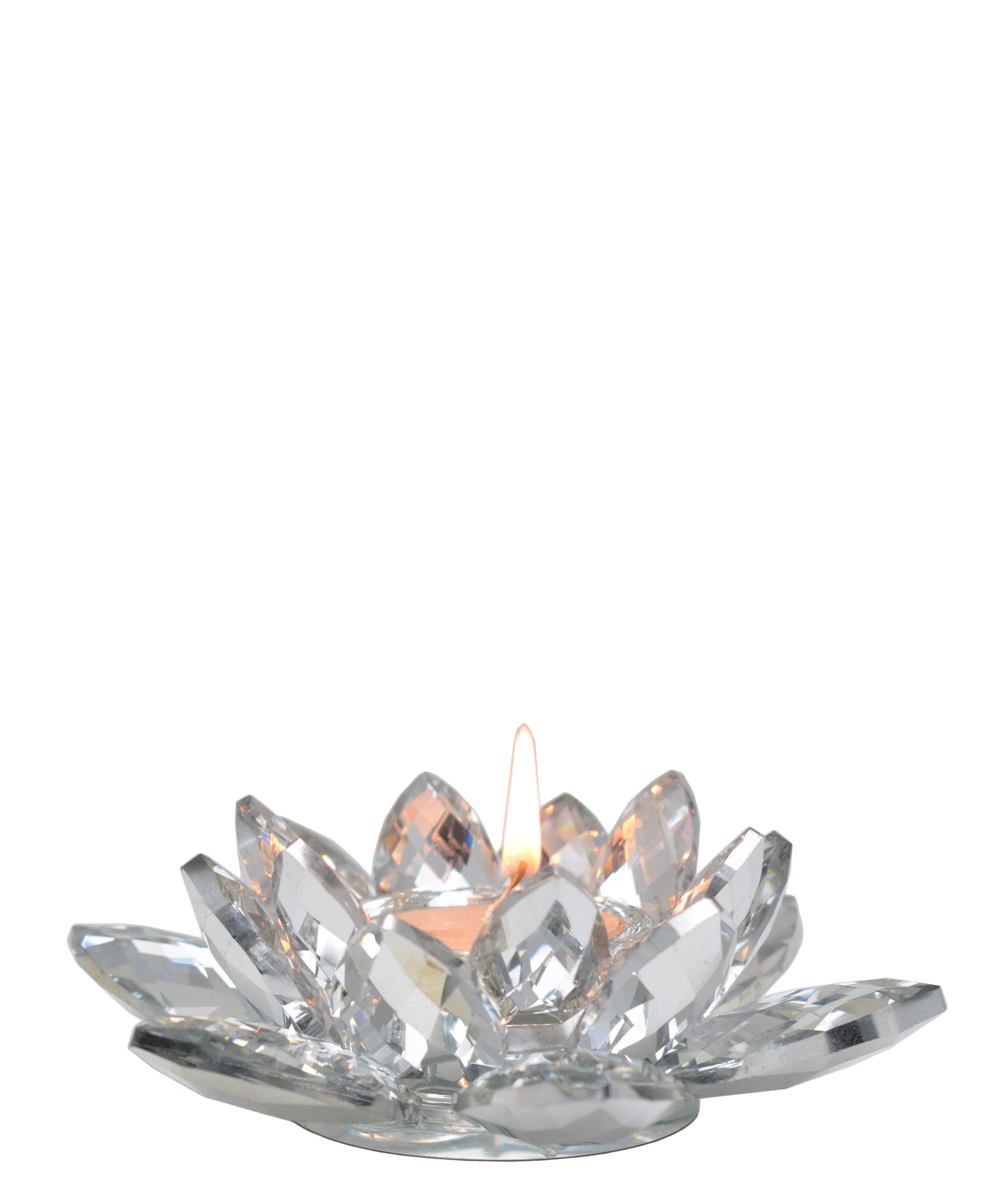 Urban Decor Protea Candle Holder 13 x 5cm - Silver