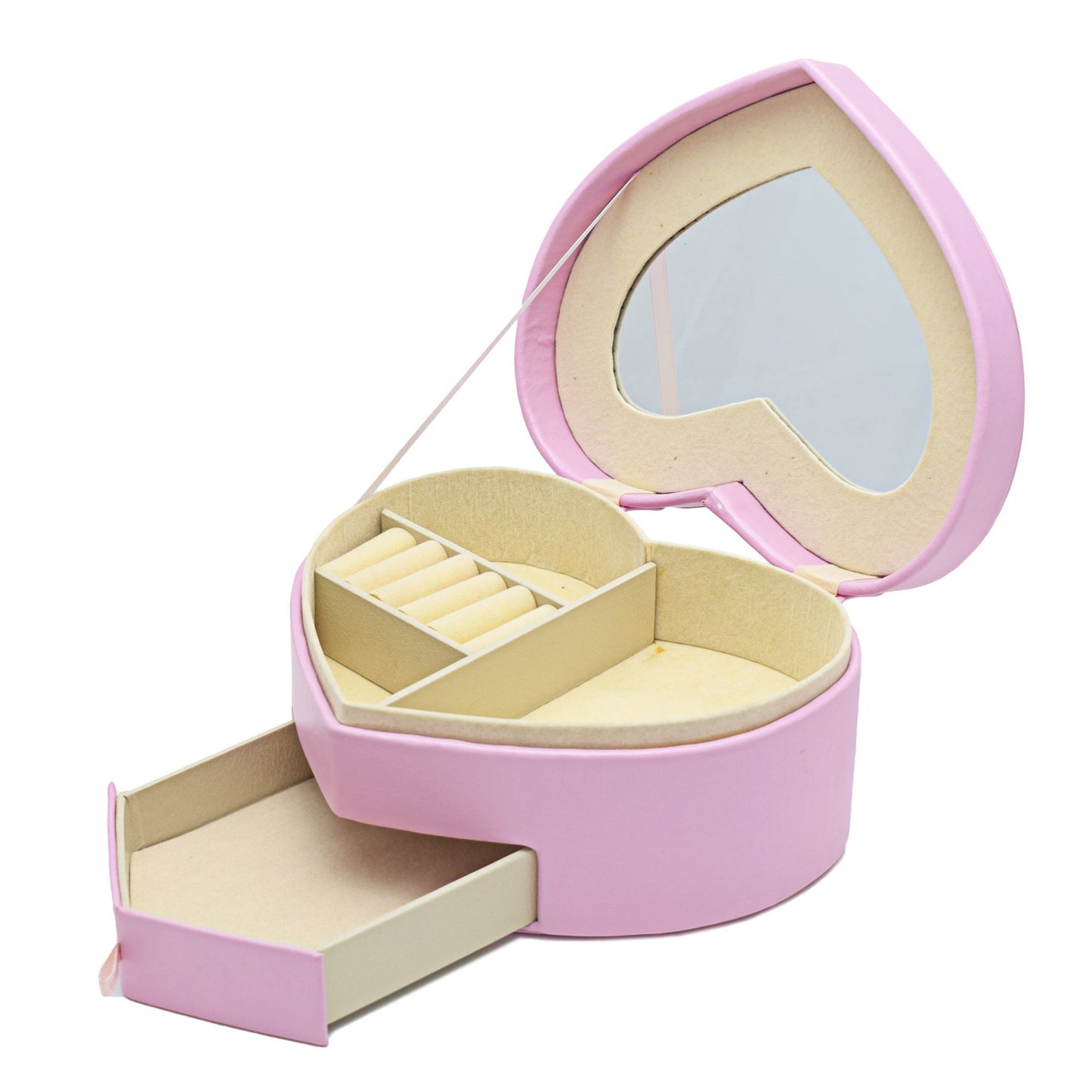 Urban Decor Heart shape Jewellery Box - Pink