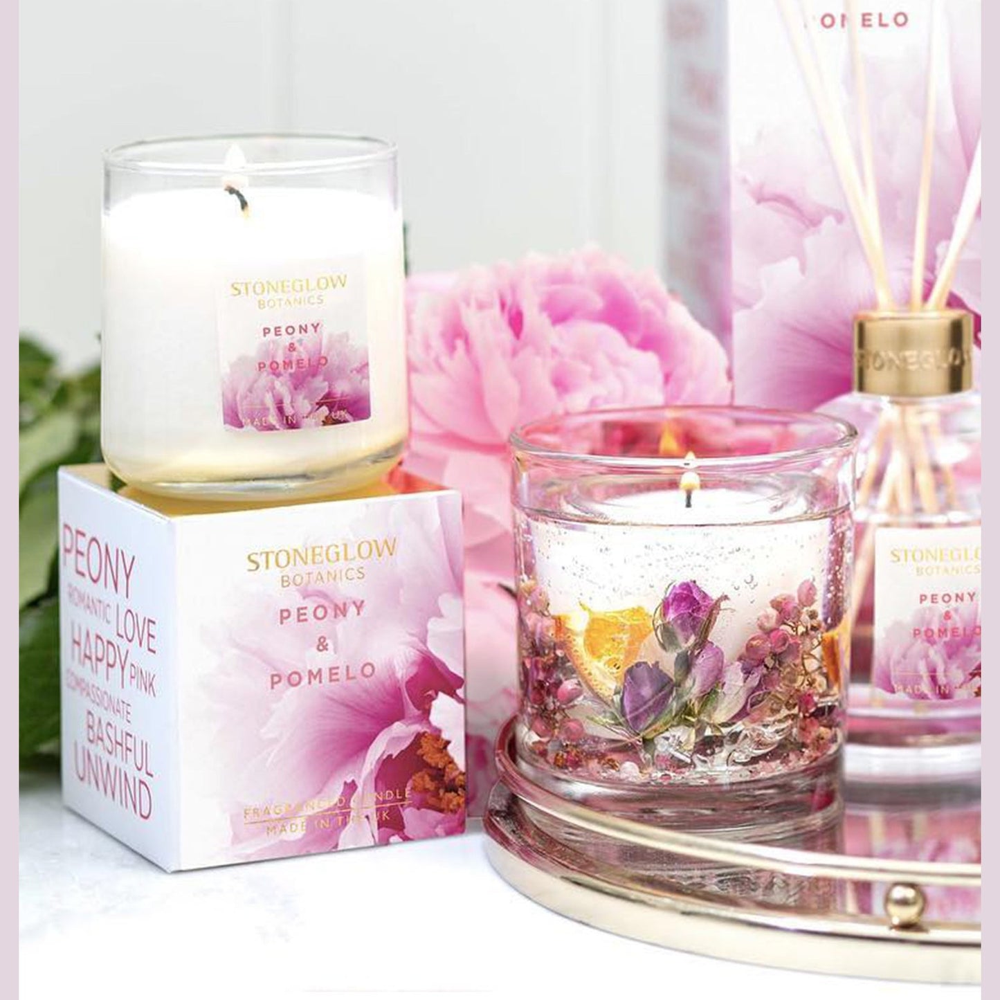Stoneglow Rose And Peony Tumbler