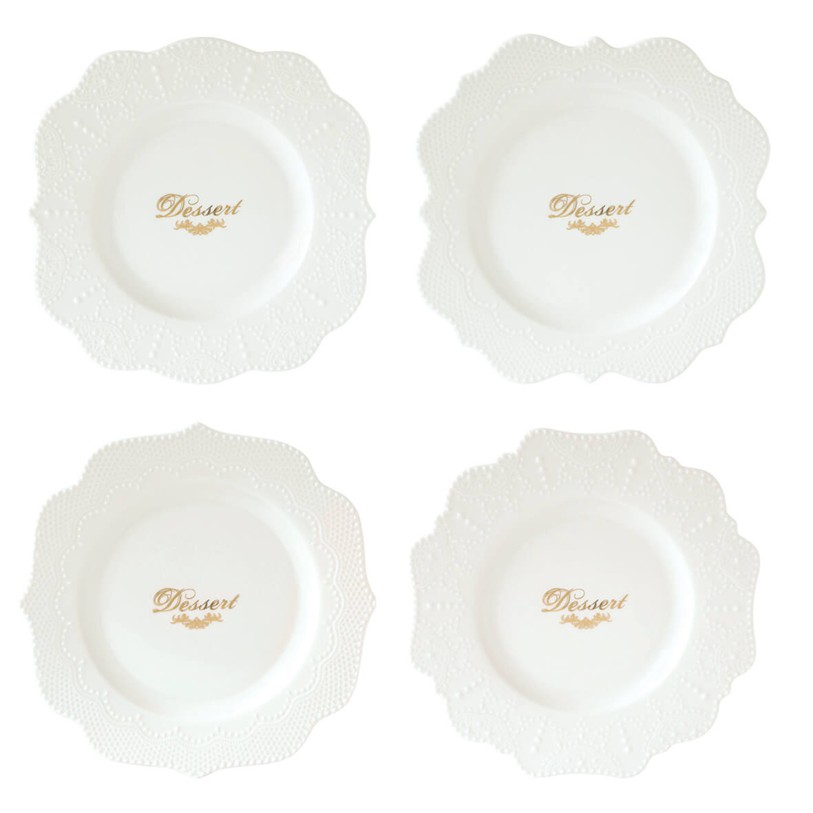 Maison Chic Dessert Plate 4 Piece